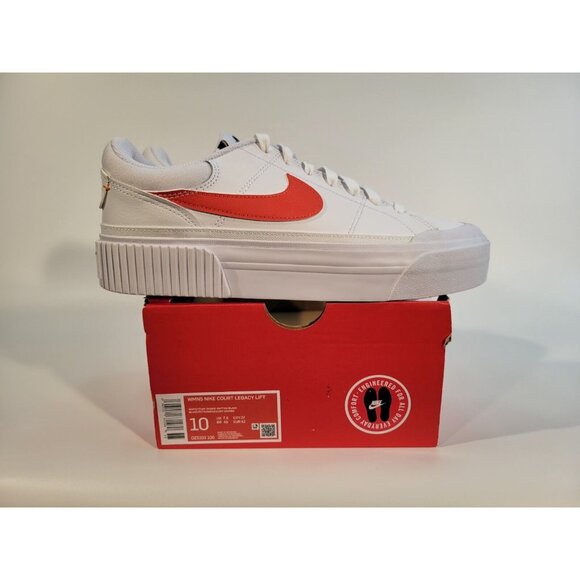 Nike Shoes - Nike Court Legacy Lift Platform Shoes Sneakers Womens Size 10 White DZ5203-100